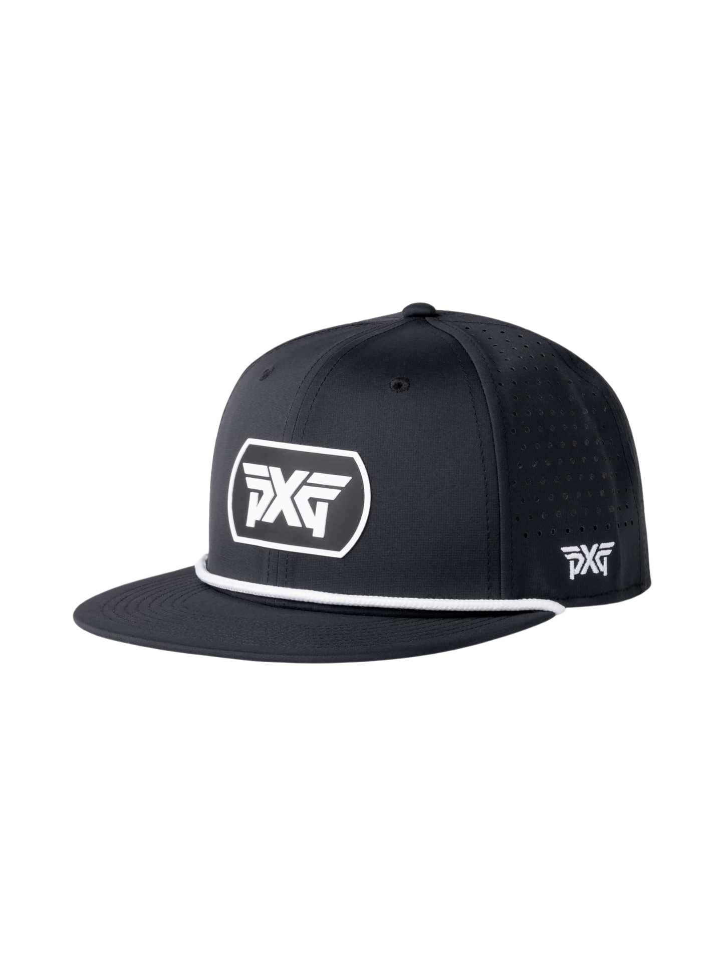 PXG Dog Tag High Crown Snapback / Black & White