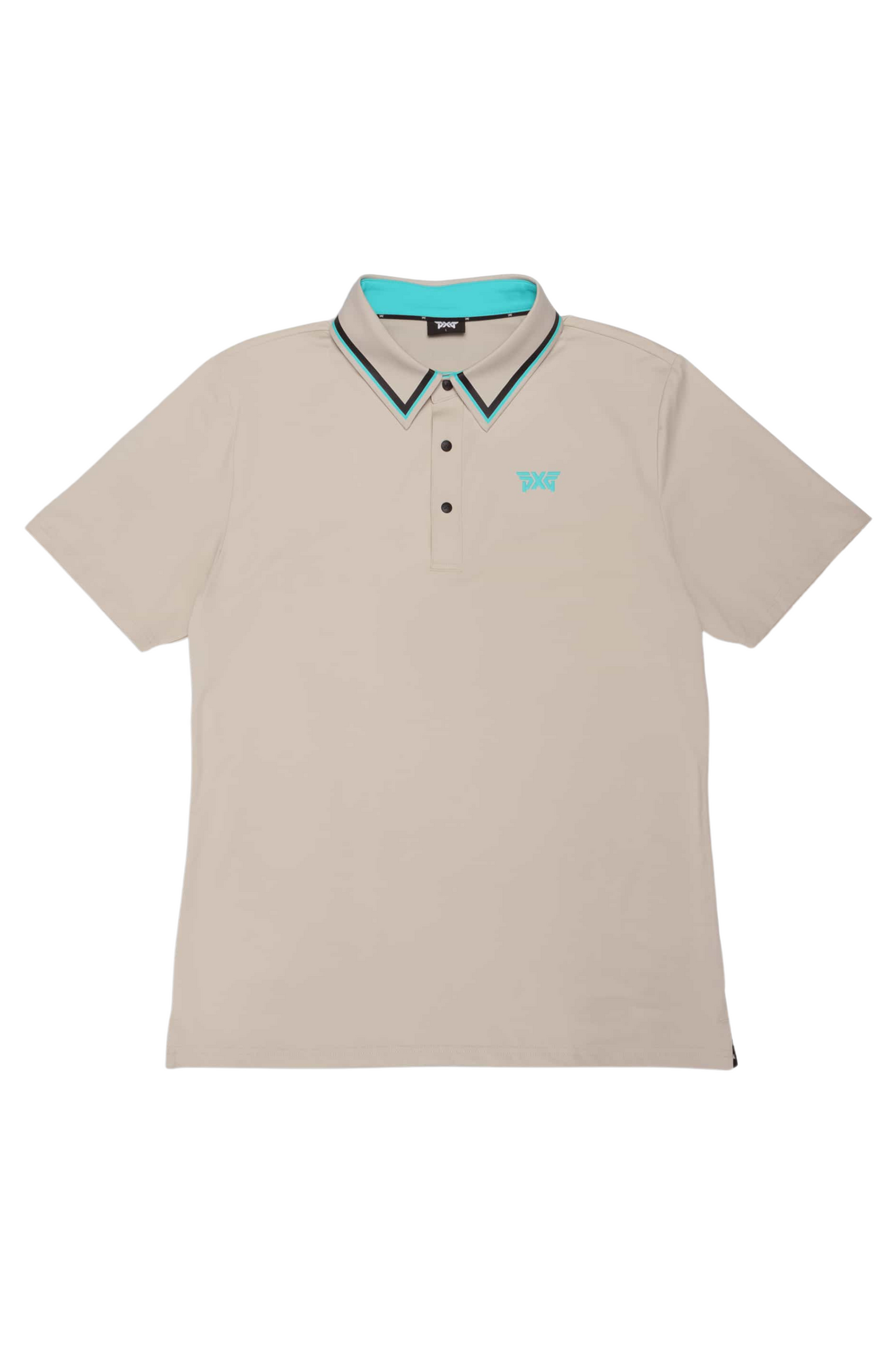 PXG Men's AF BP Striped Collar Boulder Polo