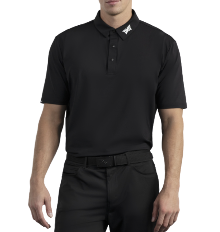PXG Men's AF BP Signature Black Polo