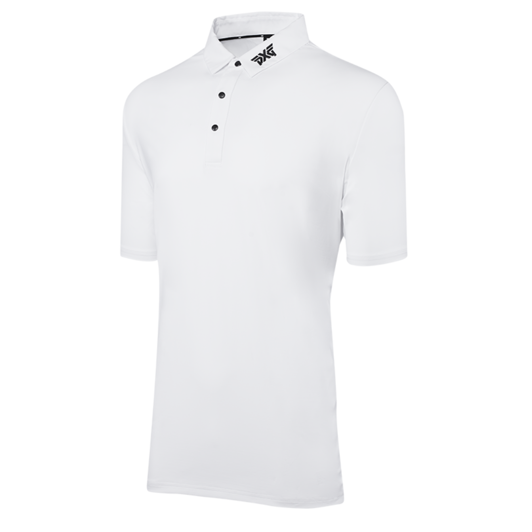 PXG Men's CF BP Signature White Polo