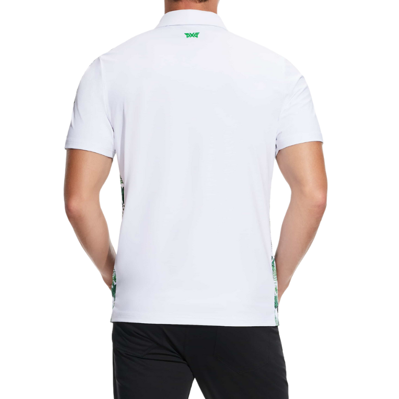 PXG Men's AF SS Aloha 23 White Polo