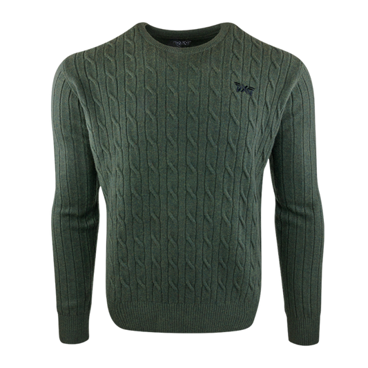 PXG Men's Knit Neck Green Sweater