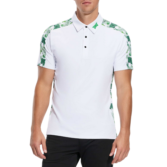 PXG Men's AF SS Aloha 23 White Polo