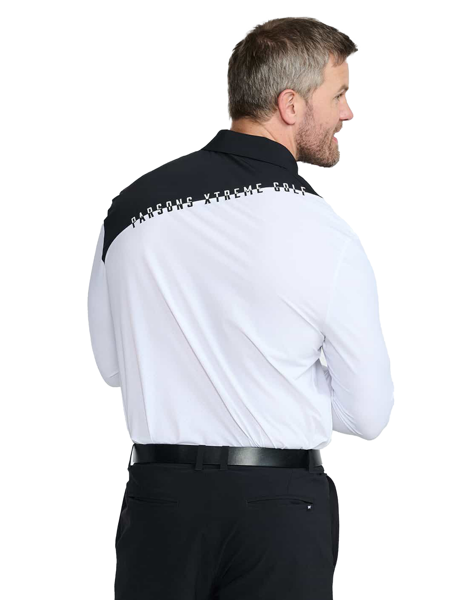PXG Men's LS Evolution White Polo