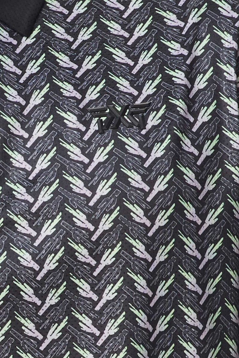 PXG Men's AF Saguaro Perforated Black Polo