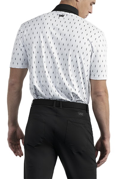 PXG Men's CF Cactus White Polo