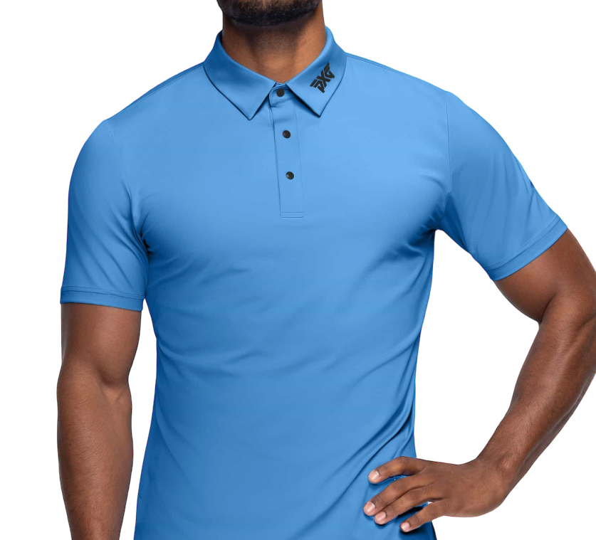 PXG Men's AF BP Signature Blue Polo