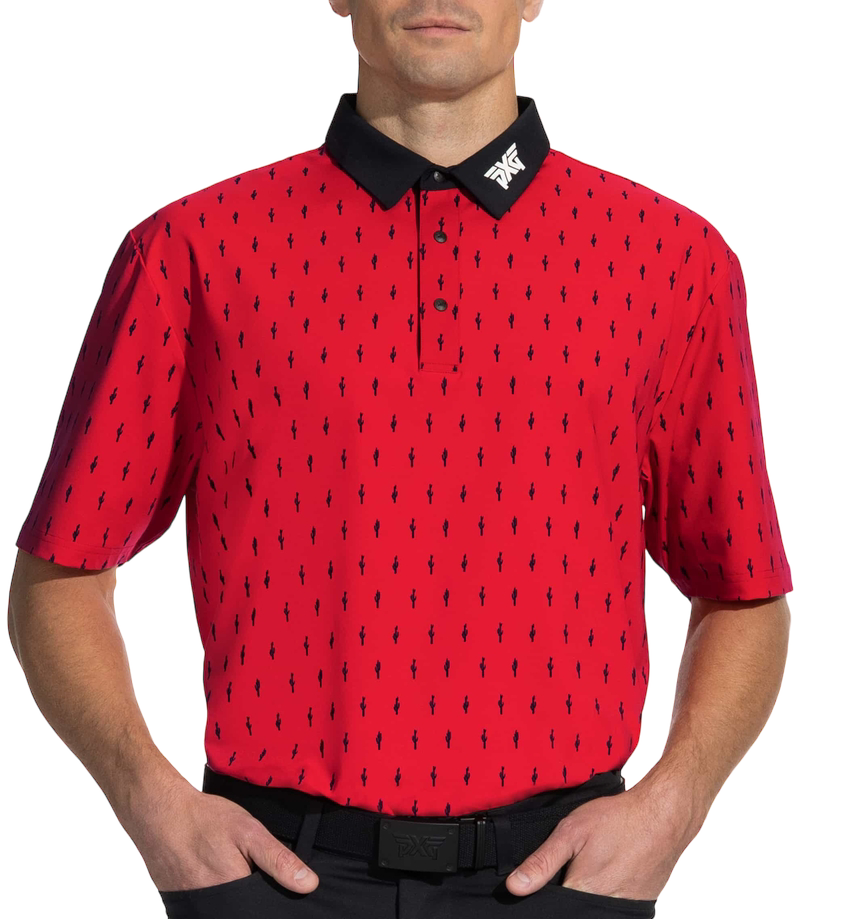 PXG Men's AF Cactus Red Polo