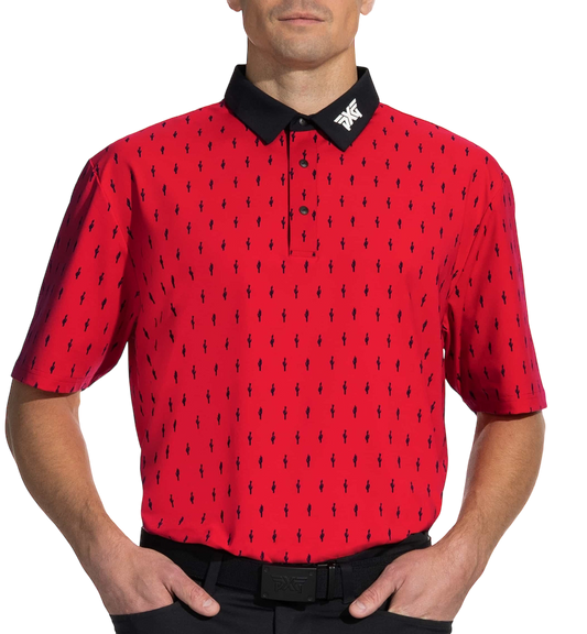 PXG Men's AF Cactus Red Polo