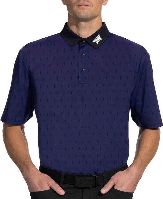 PXG Men's AF Cactus Navy Polo