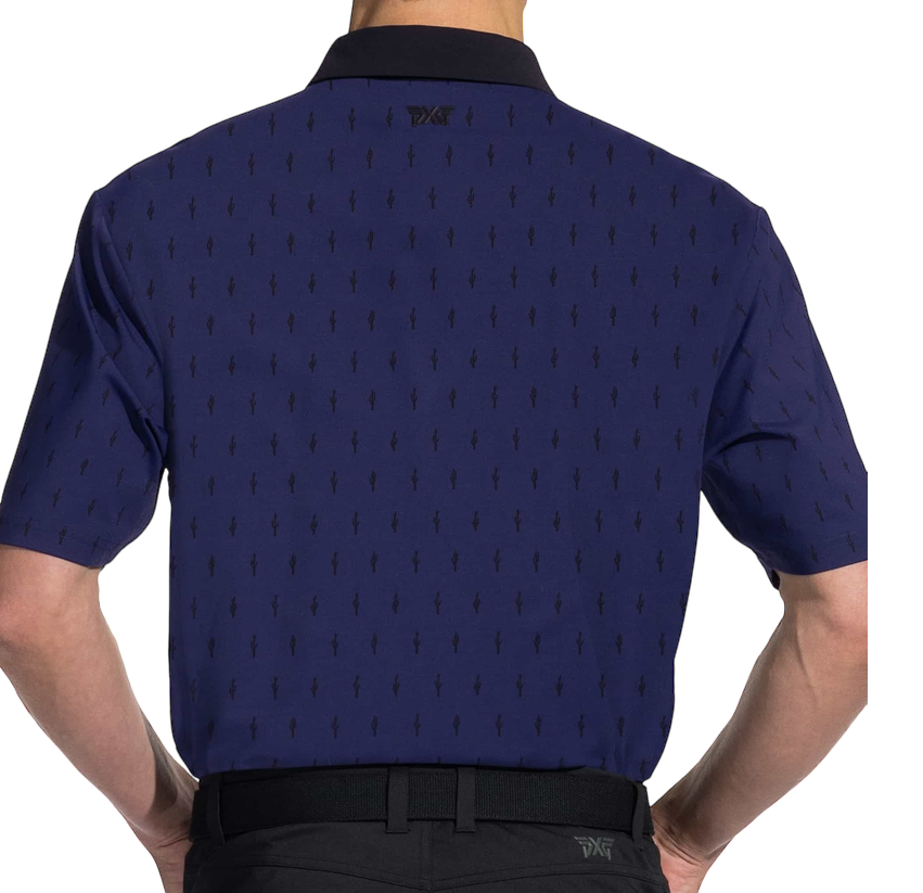 PXG Men's AF Cactus Navy Polo