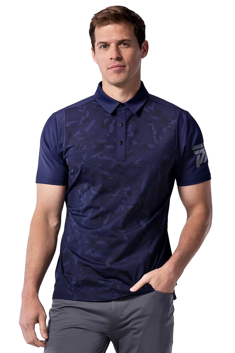 PXG Men's AF Fairway Camo Navy Polo
