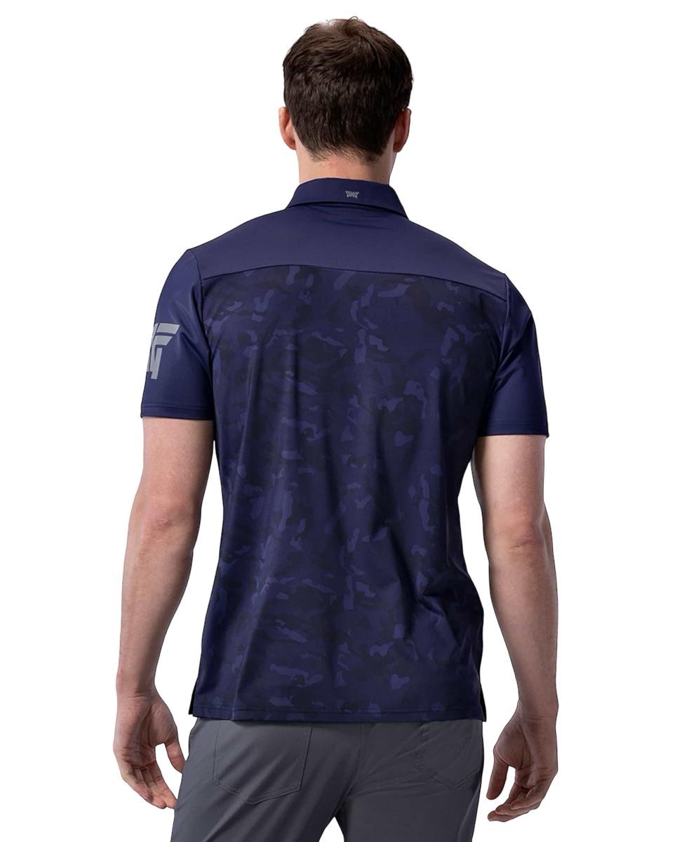 PXG Men's AF Fairway Camo Navy Polo