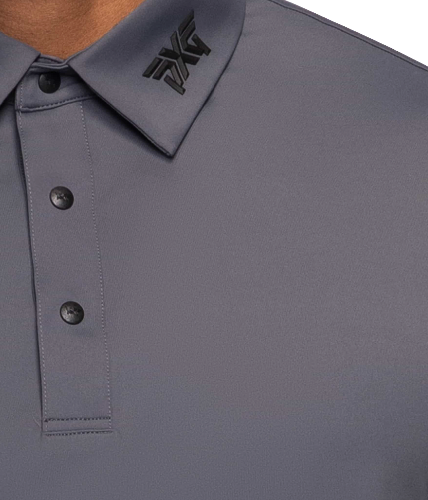 PXG Men's AF BP Signature Charcoal Polo