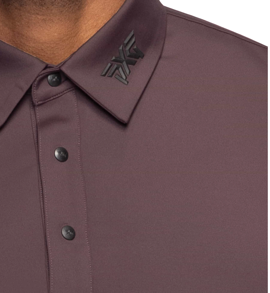 PXG Men's AF BP Signature Aubergine Polo