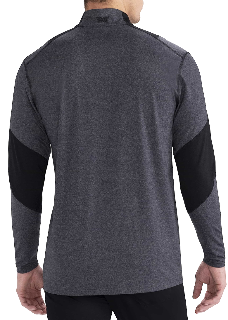 PXG Men's 1/4 Zip Paneled Grey Pullover