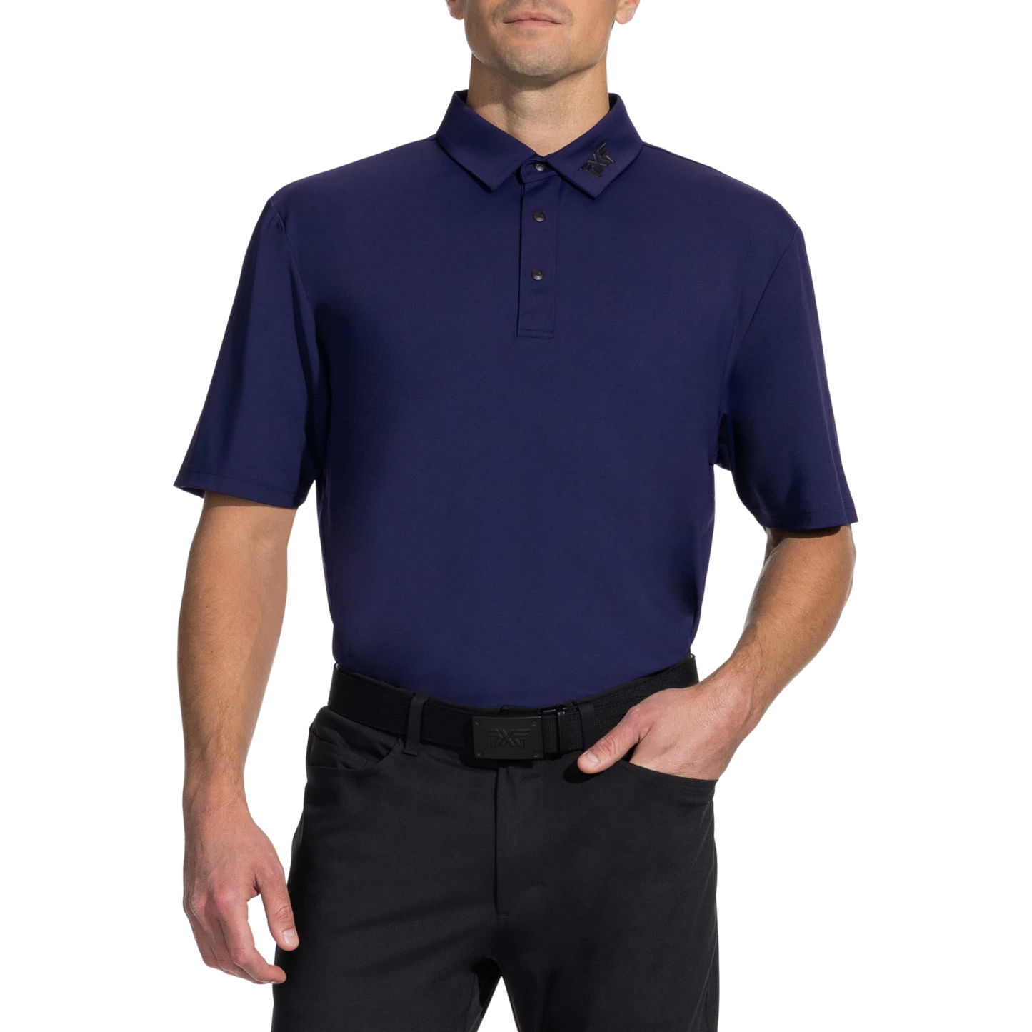 PXG Men's AF BP Signature Navy Polo