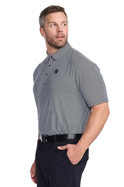 PXG Men's CF Striped White Polo