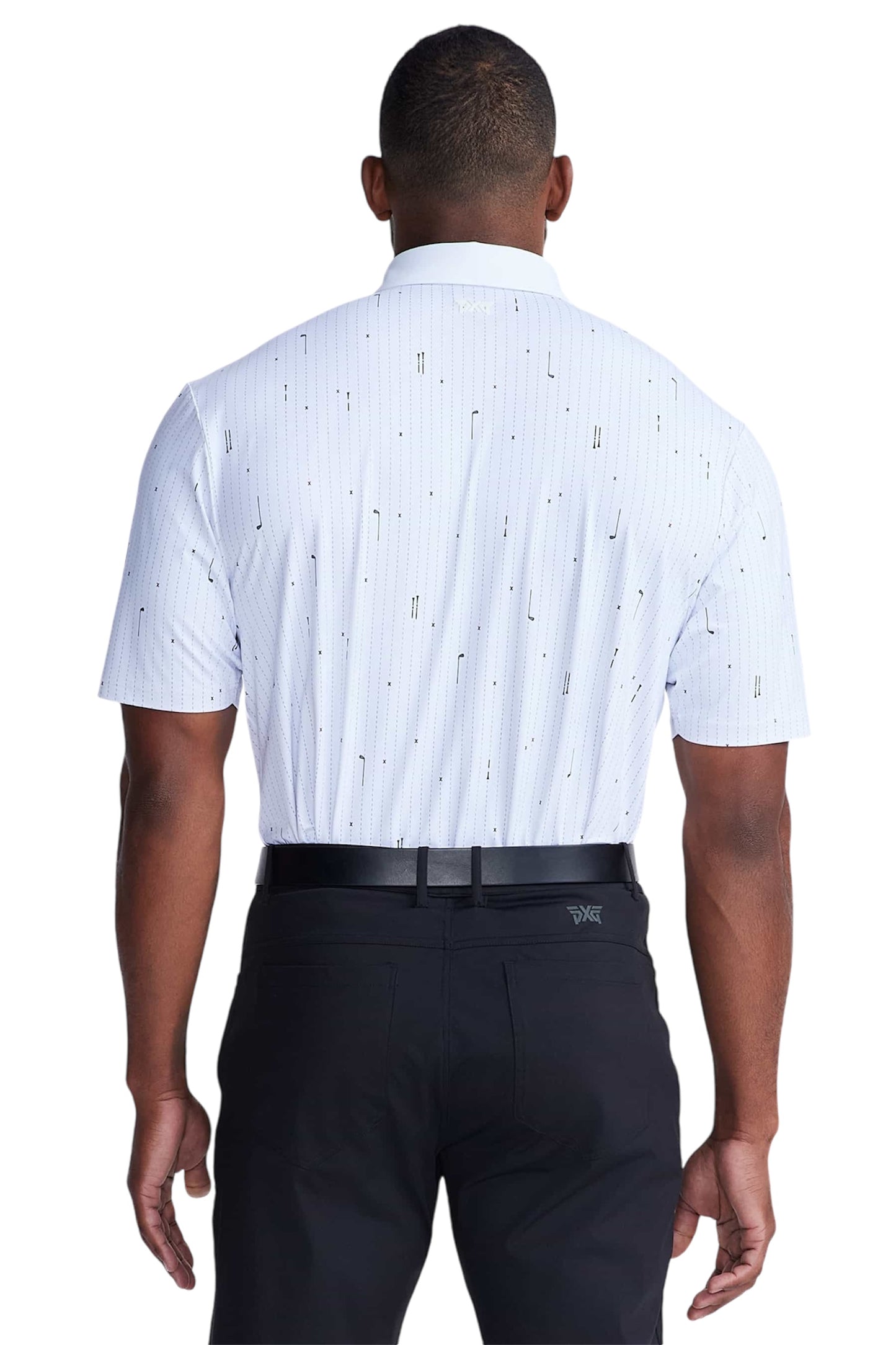 PXG Men's AF SS Golf Icons White Polo