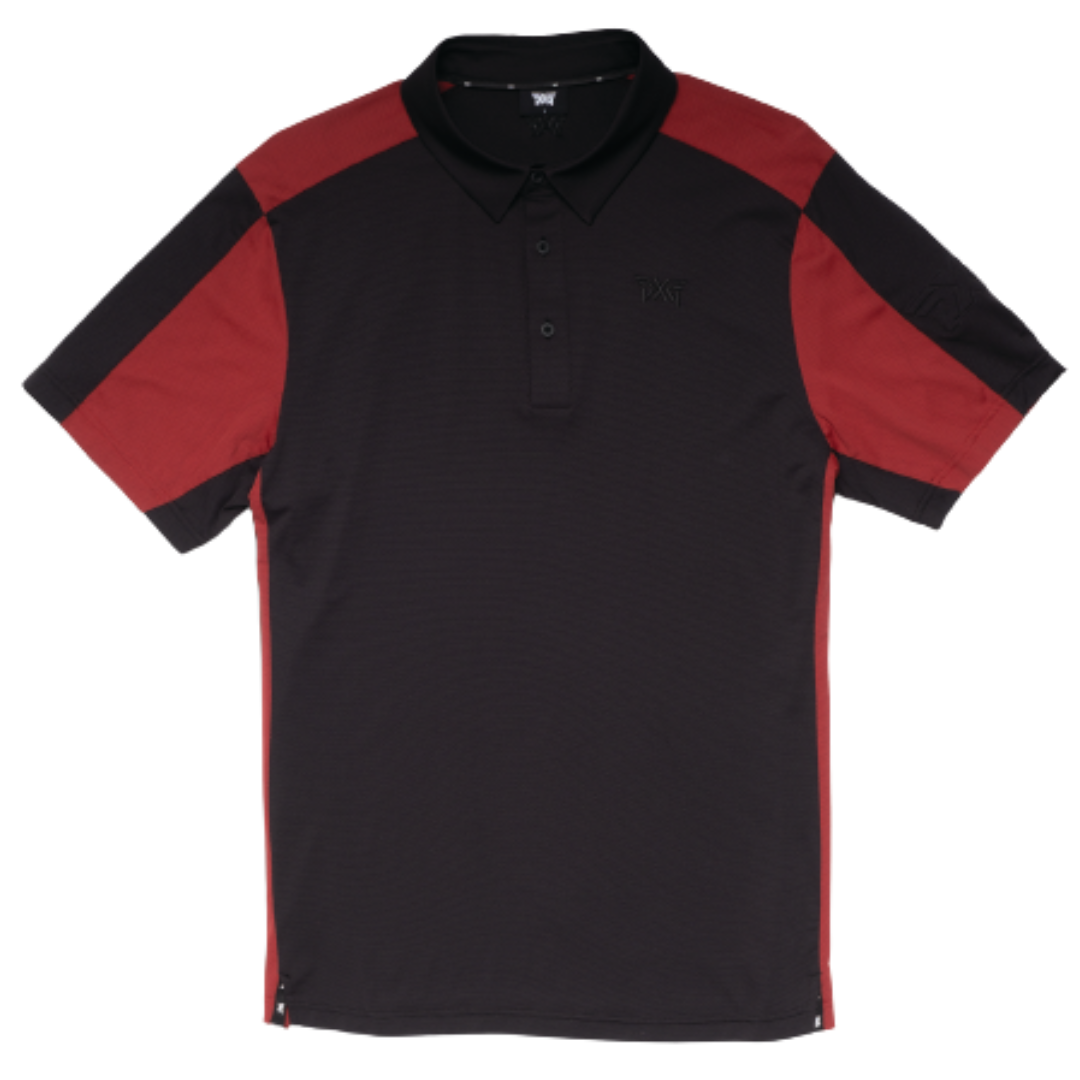 PXG Men's CF Checker Panel Black Polo