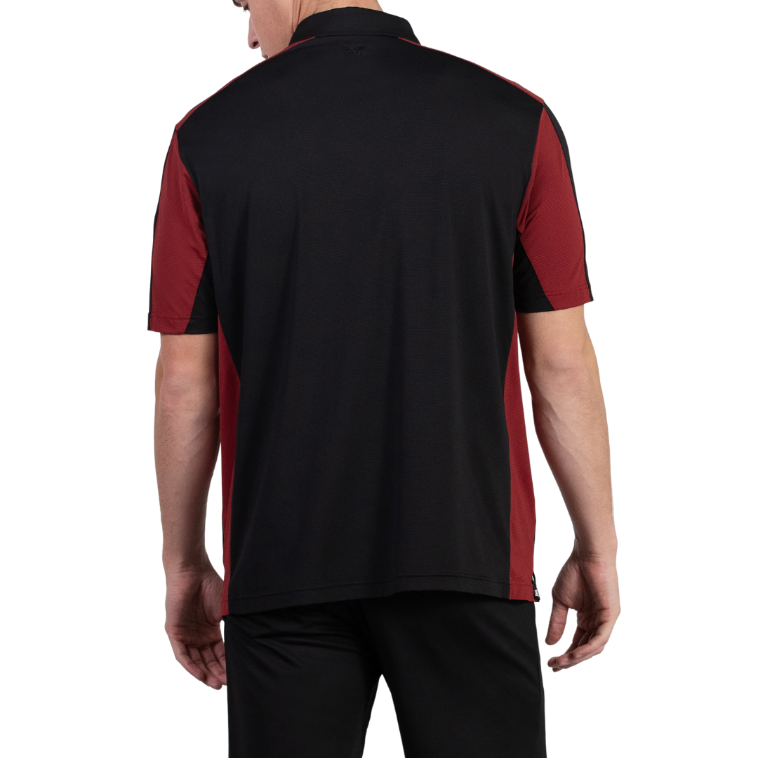 PXG Men's CF Checker Panel Black Polo