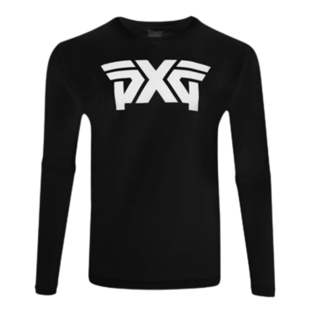 PXG Men's LS Standard Logo T Shirt Black