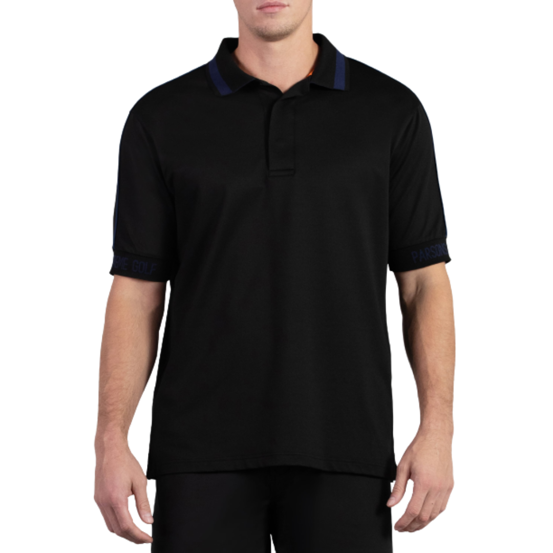 PXG Men's CF Wide Placket Black Polo