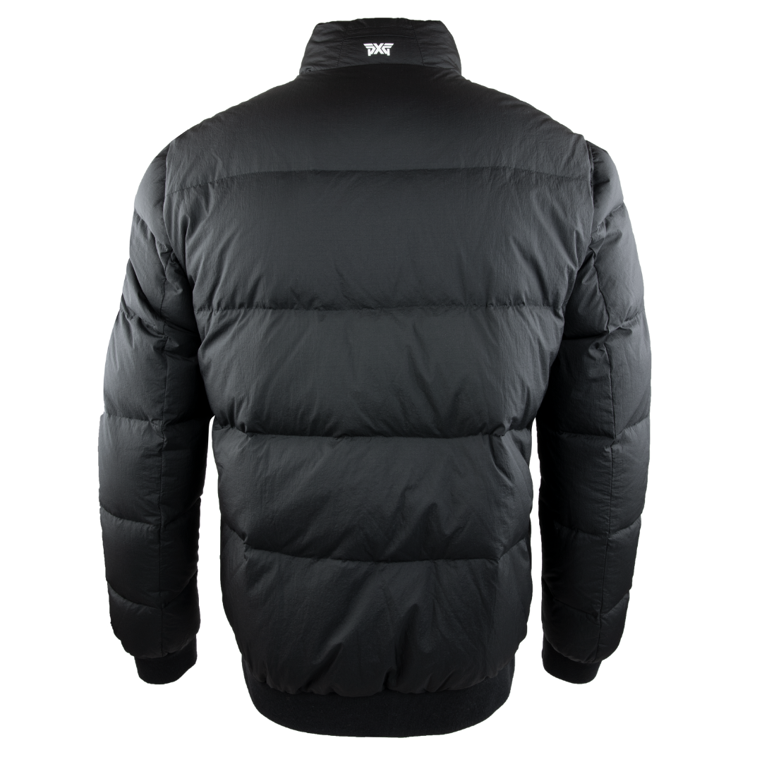 Men's High Collar Down Jacket Black - PXG MEXICO