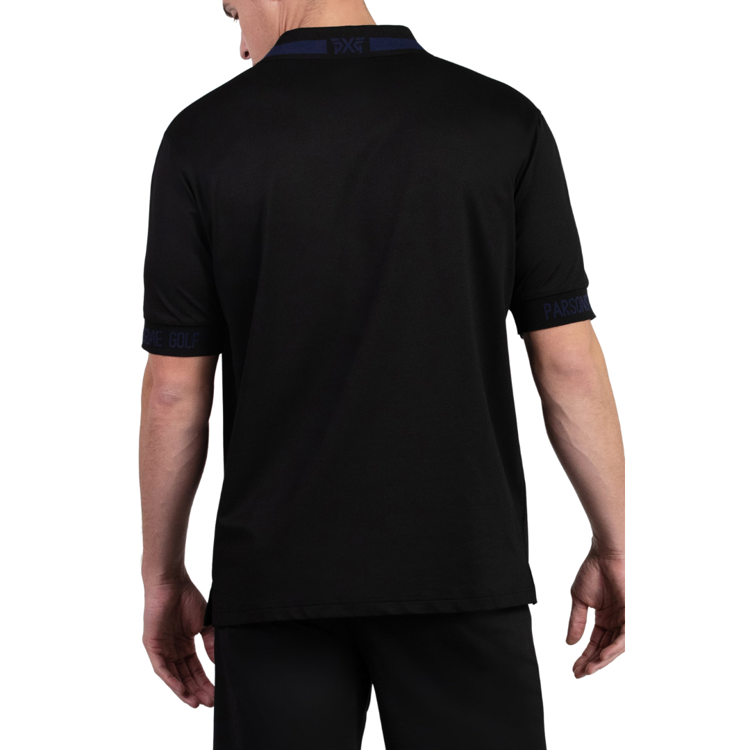 PXG Men's CF Wide Placket Black Polo