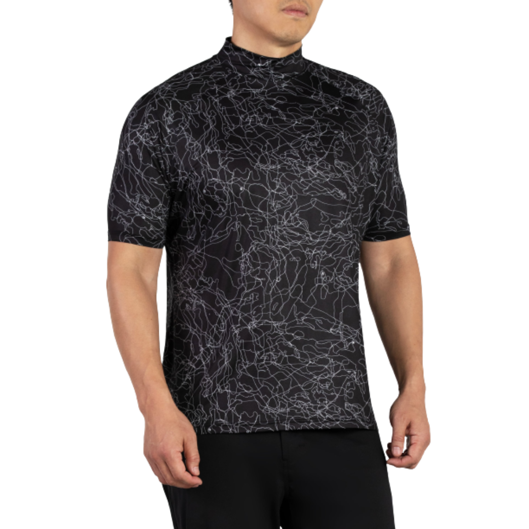 Men's Outline Fairway Camo SS Top Black - PXG MEXICO