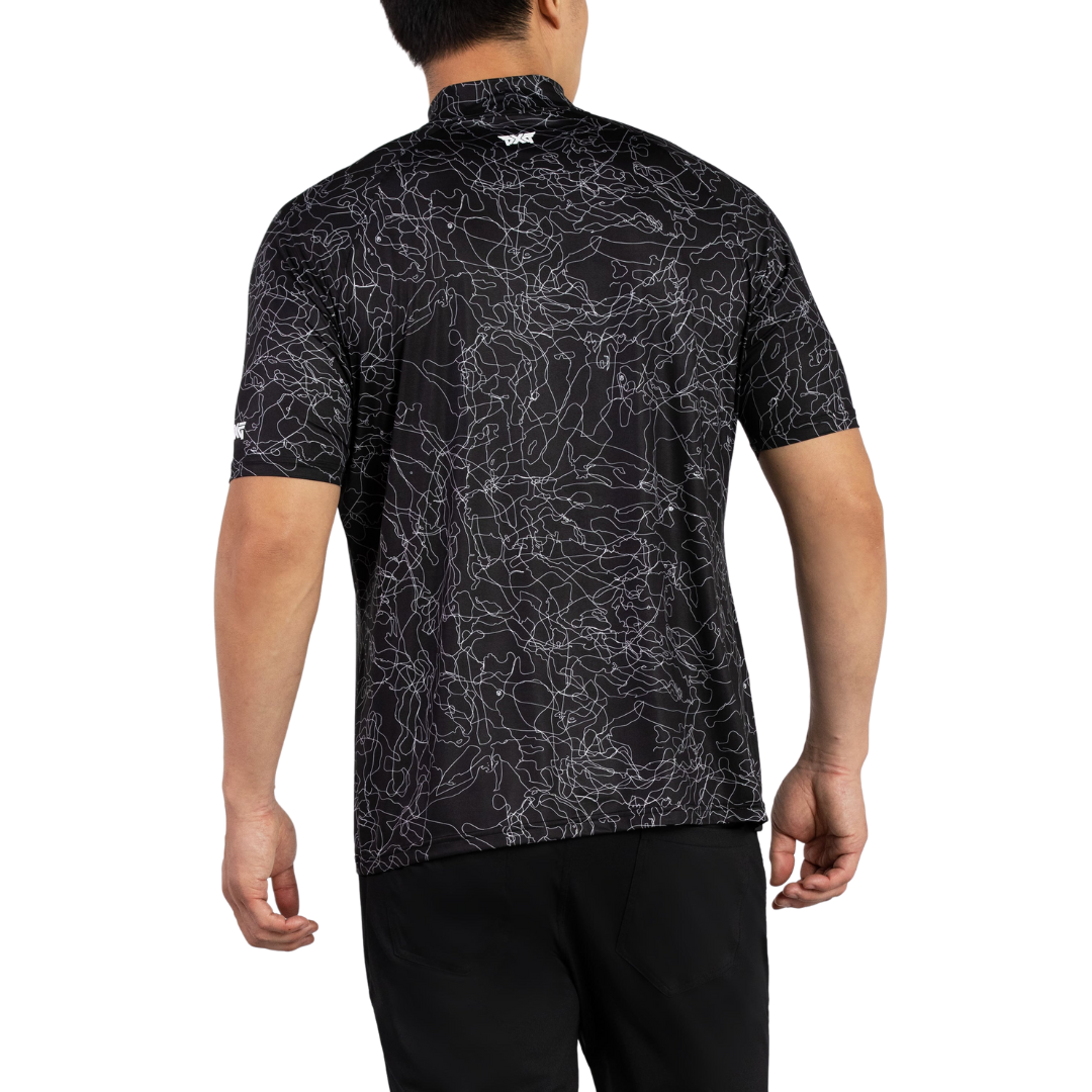 Men's Outline Fairway Camo SS Top Black - PXG MEXICO
