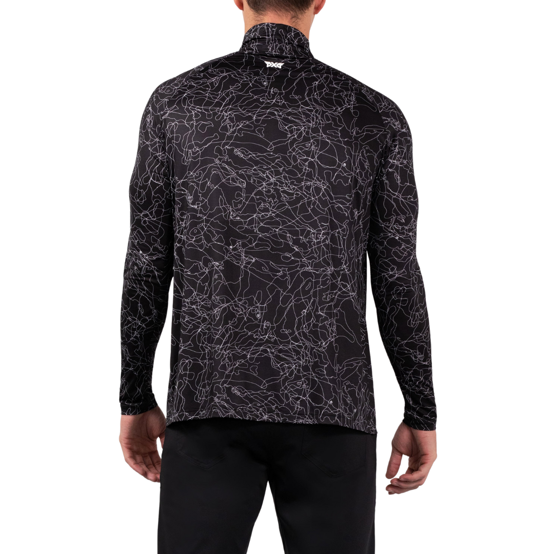 Men's Outline Fairway Camo LS Top Black - PXG MEXICO