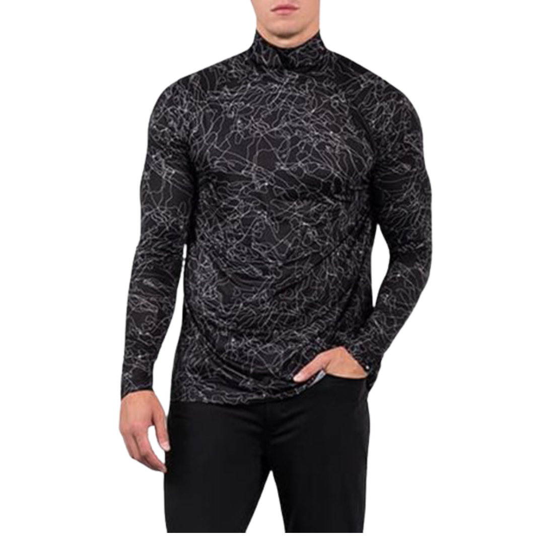 Men's Outline Fairway Camo LS Top Black - PXG MEXICO