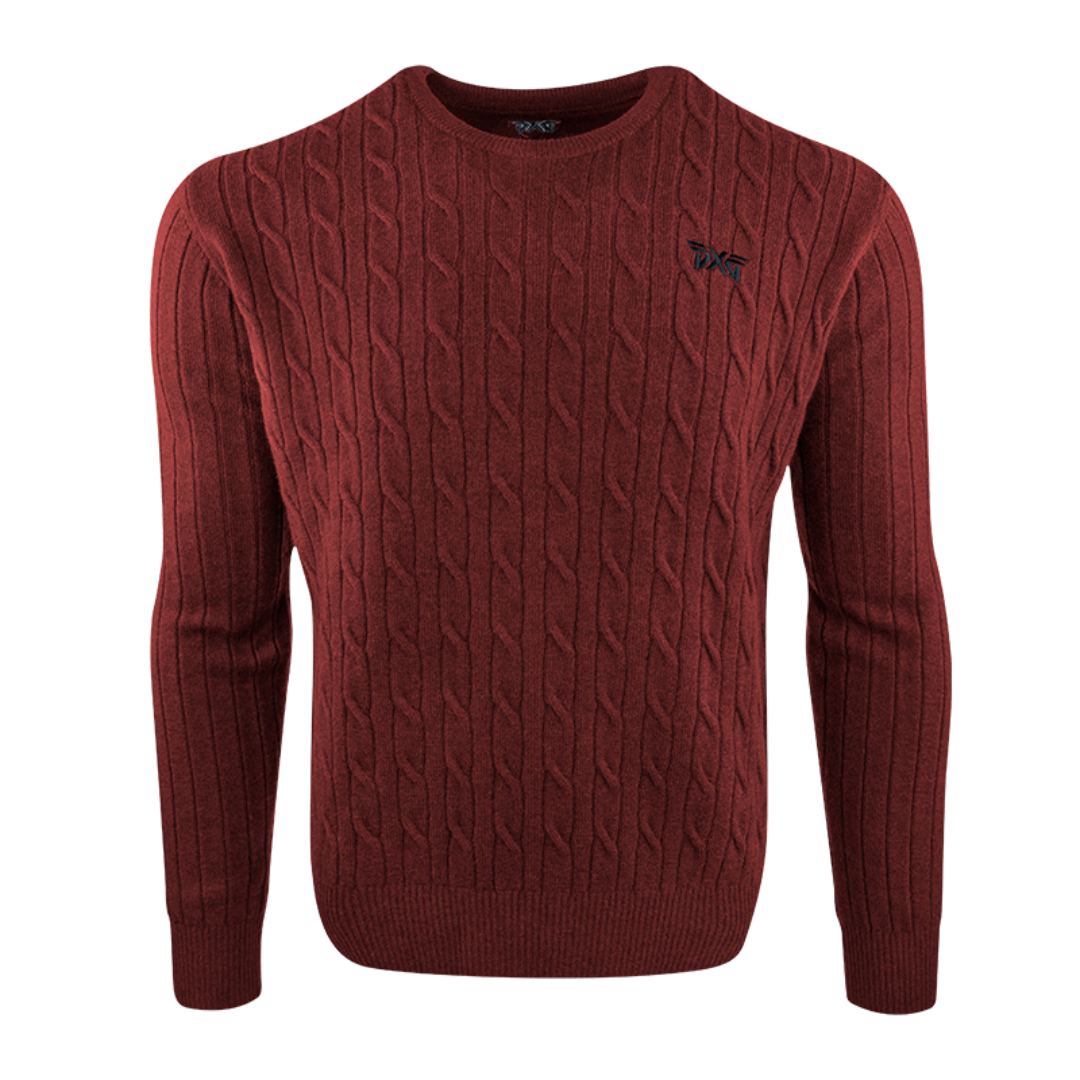 PXG Men's Knit Neck Red Sweater