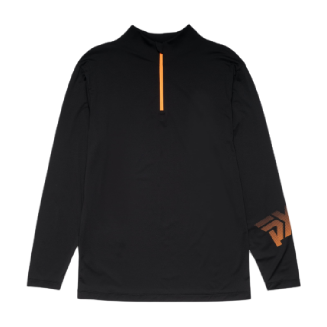 PXG Men's 1/4 Zip Logo Black Pullover