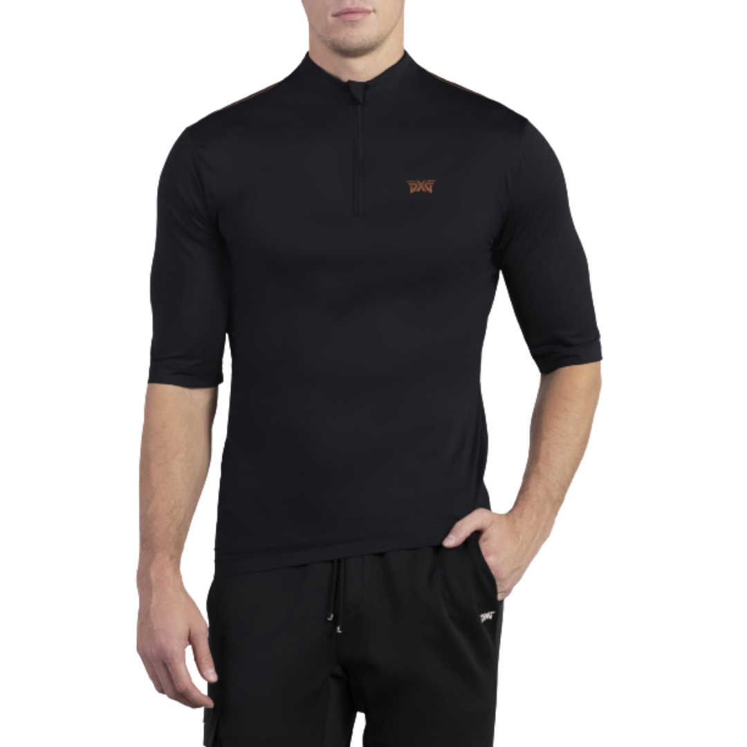 PXG Men's SS Mock Neck Tee Black