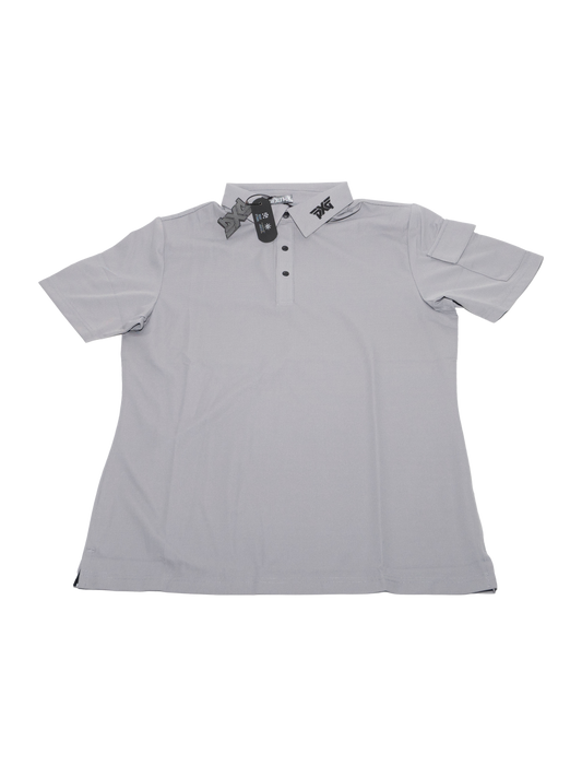 PXG Men's AF SS Gray Polo