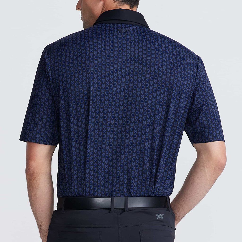 PXG Men's AF SS Skull Black Polo