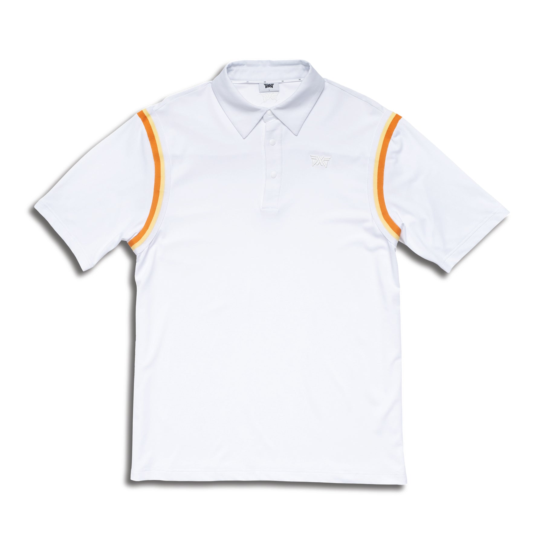 PXG Men's CF SS Banded White Polo