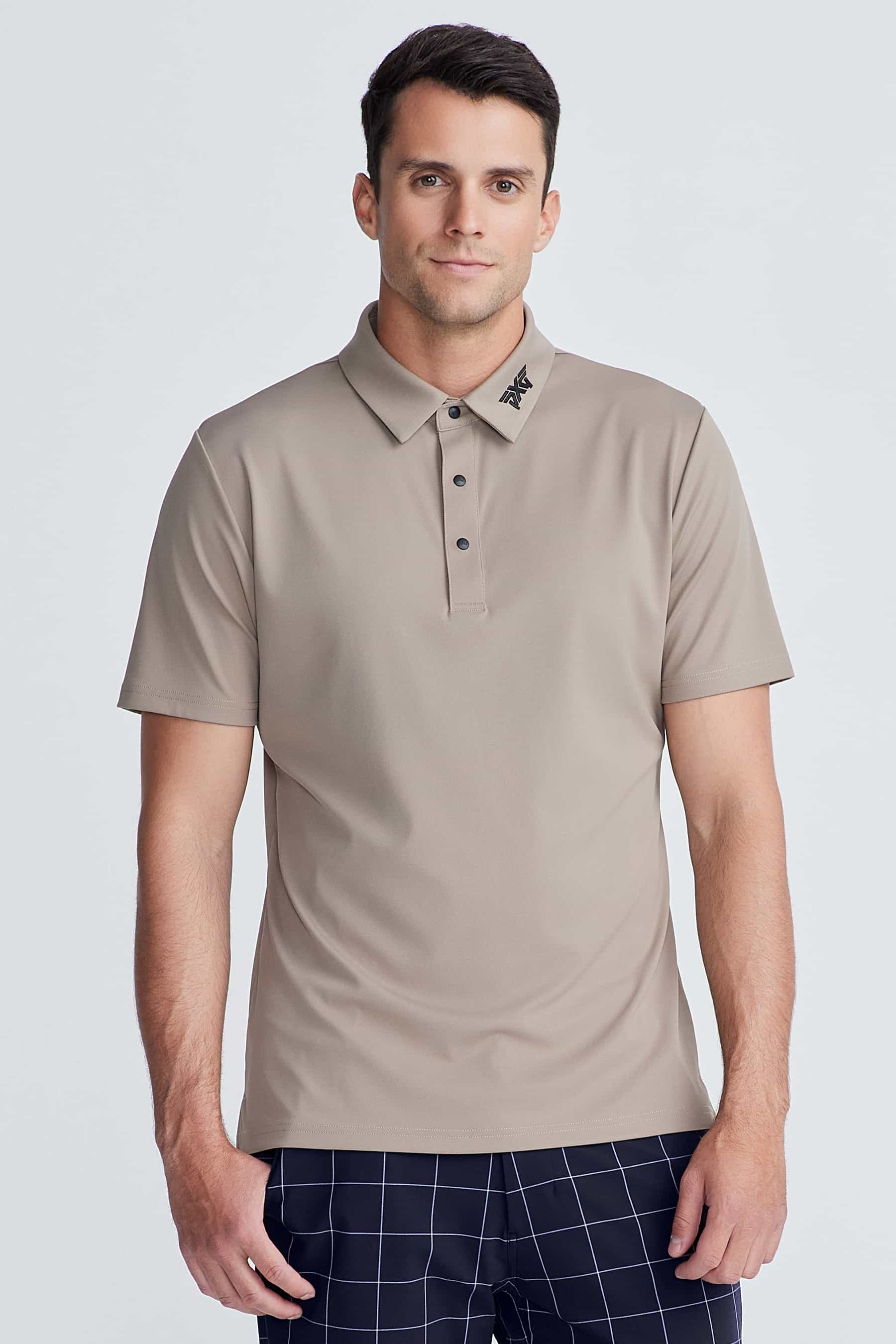 PXG Men's AF BP Sport Taupe Polo