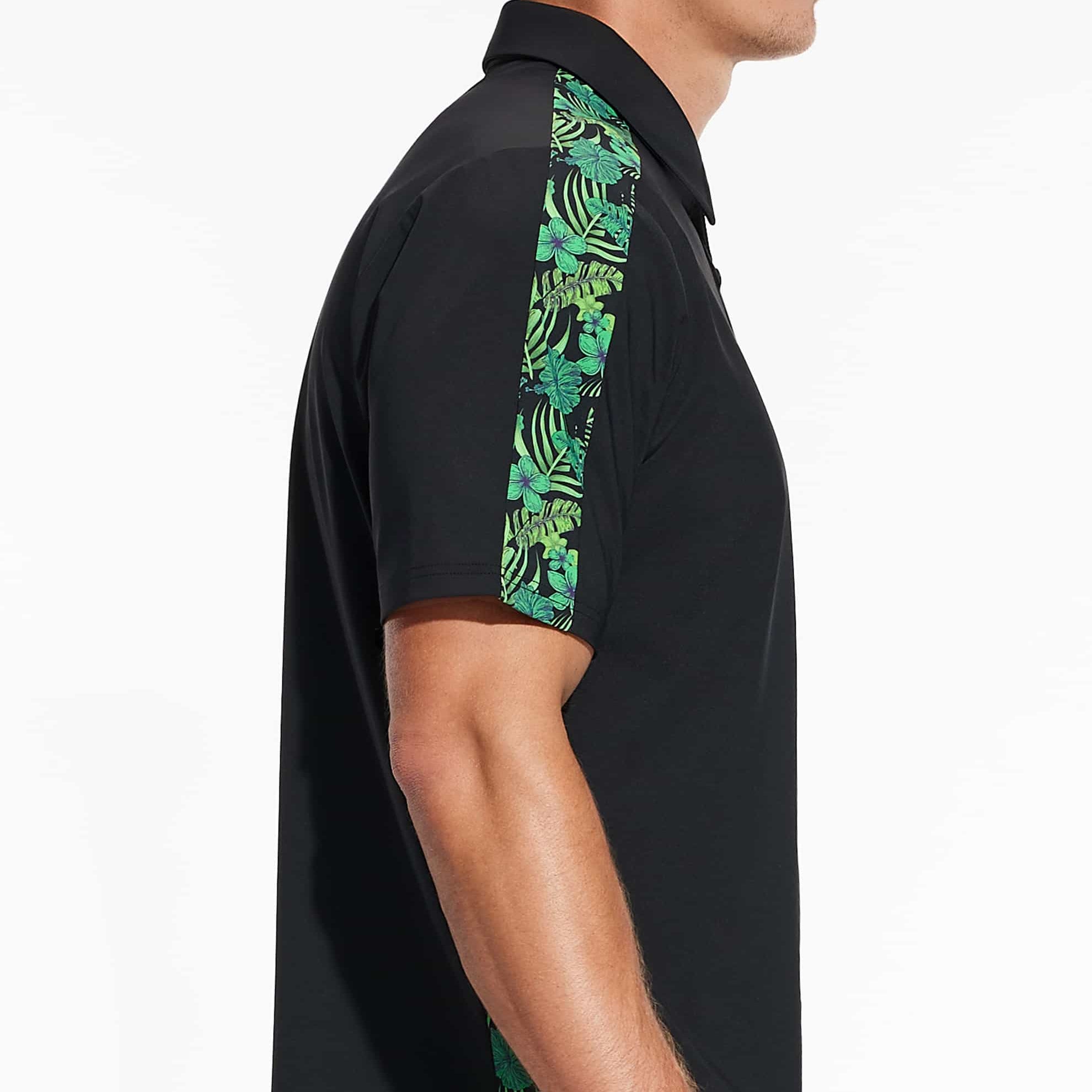 PXG Men's AF SS Aloha 23 Black Polo