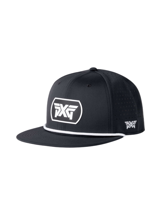 PXG Dog Tag High Crown Snapback / Black & White
