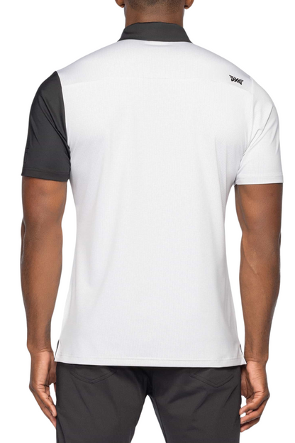 PXG Men's AF Chest Block White Polo