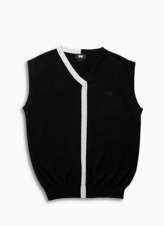 PXG Men's Cashmere Black & White Vest