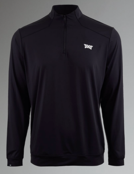 PXG Men's Quarter Zip Black Pullover