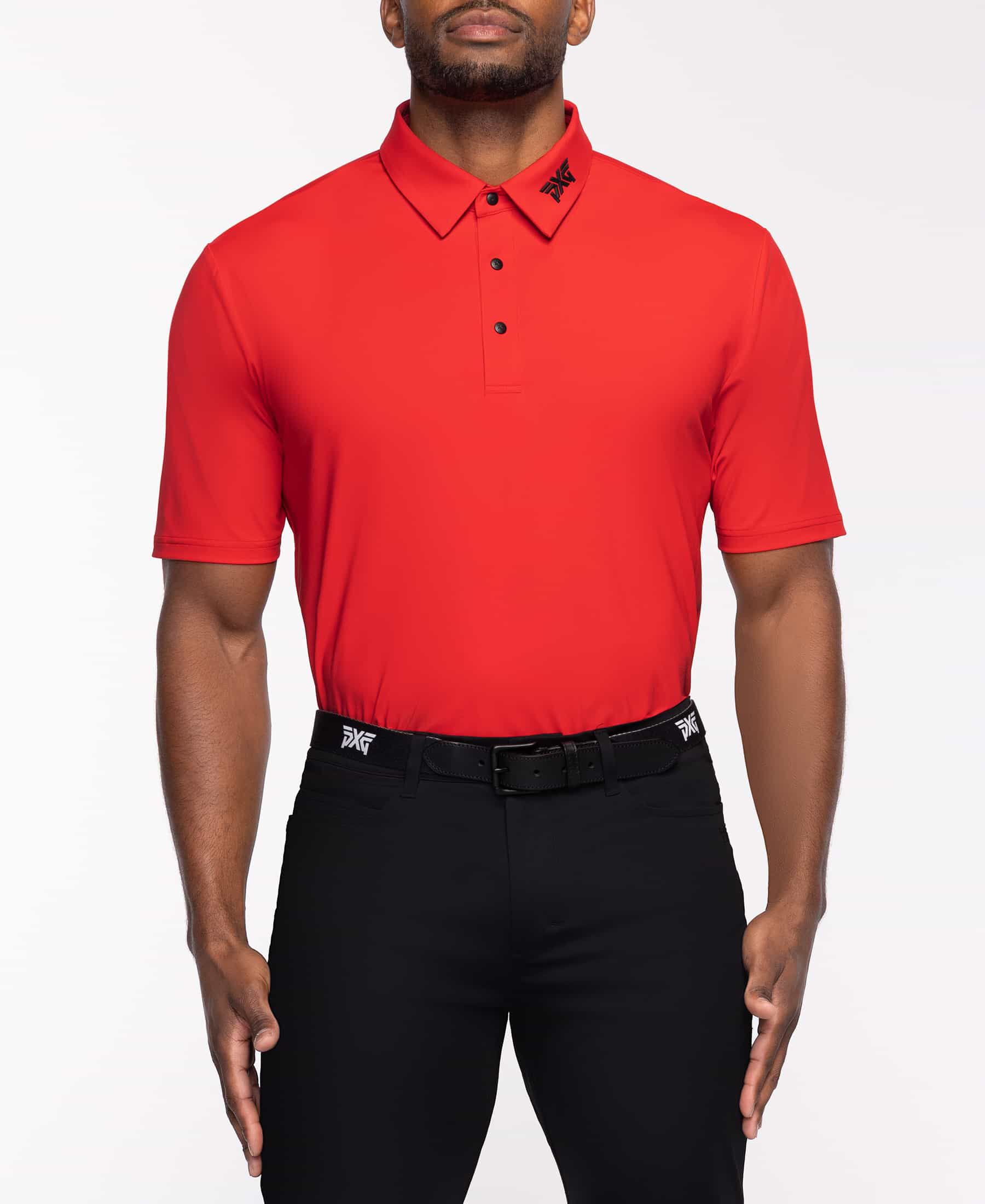 PXG Men's AF BP Signature Red Polo