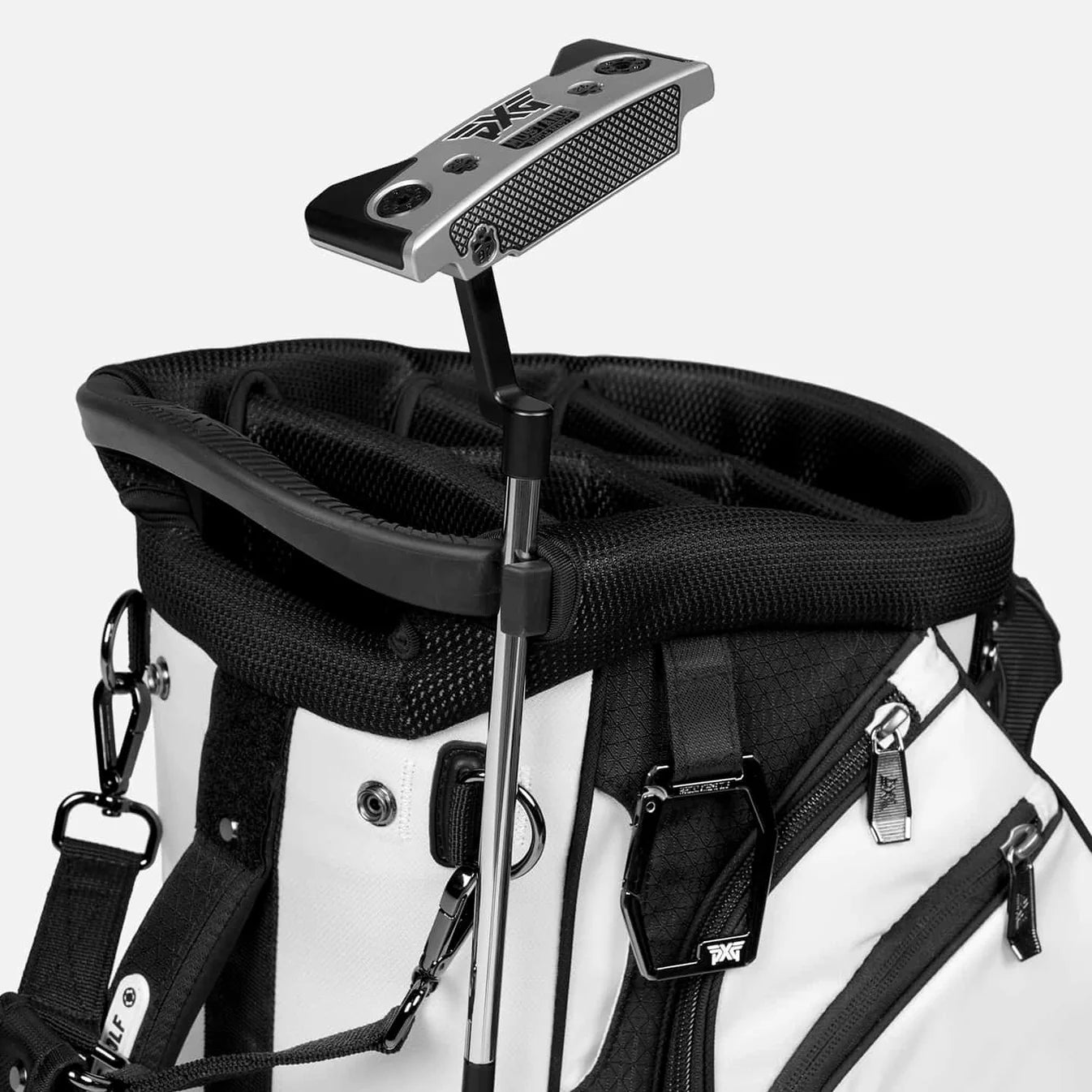 PXG Hybrid Stand Bag - Deluxe Black/White 25