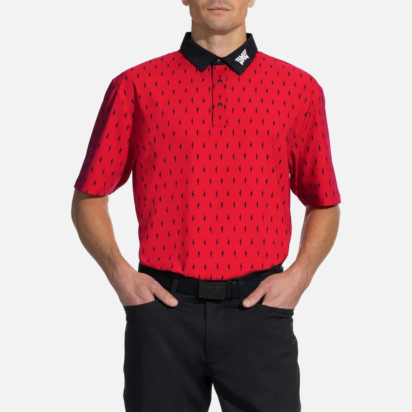 PXG Men's AF Cactus Red Polo
