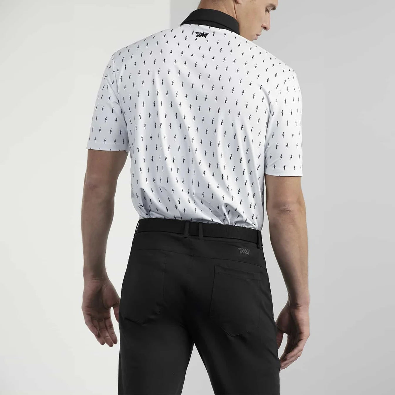 PXG Men's AF Cactus White Polo