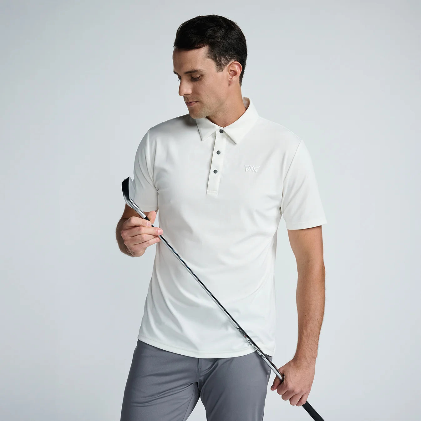 PXG Men's CF Sport Pique White Polo